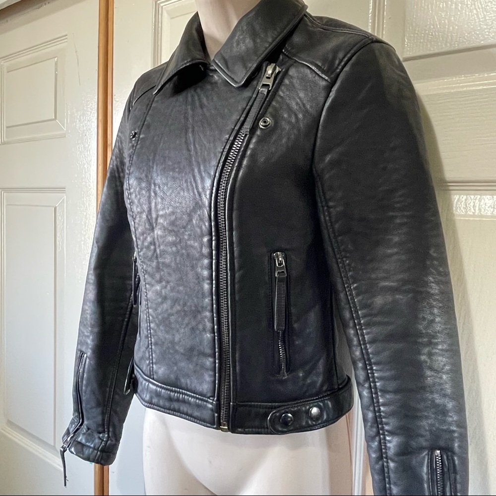 TOP SHOP MOTO LEATHER JACKET 2
